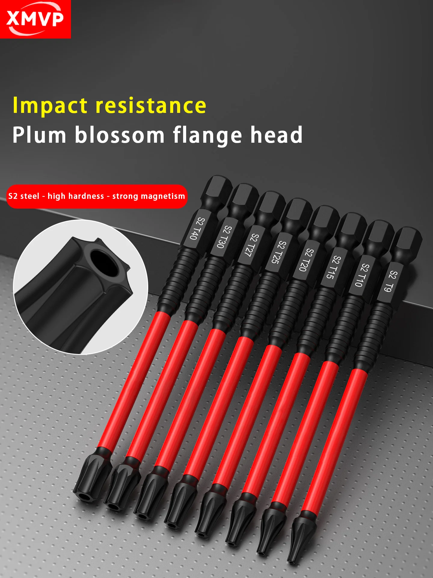 

Plum Blossom Head Anti-Impact Strong Magnetic High Hardness Electric Screwdriver with Hexagonal Handle Set