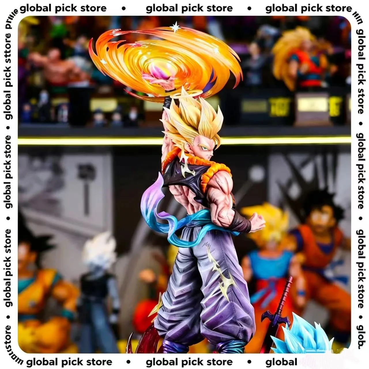 

Jt Studio Ssj3 18.5inch/47cm Can Be Head Swap Be Move Clouds Rising Gogeta Dragon Ballz Infinite Favorite Battle Figure Toy