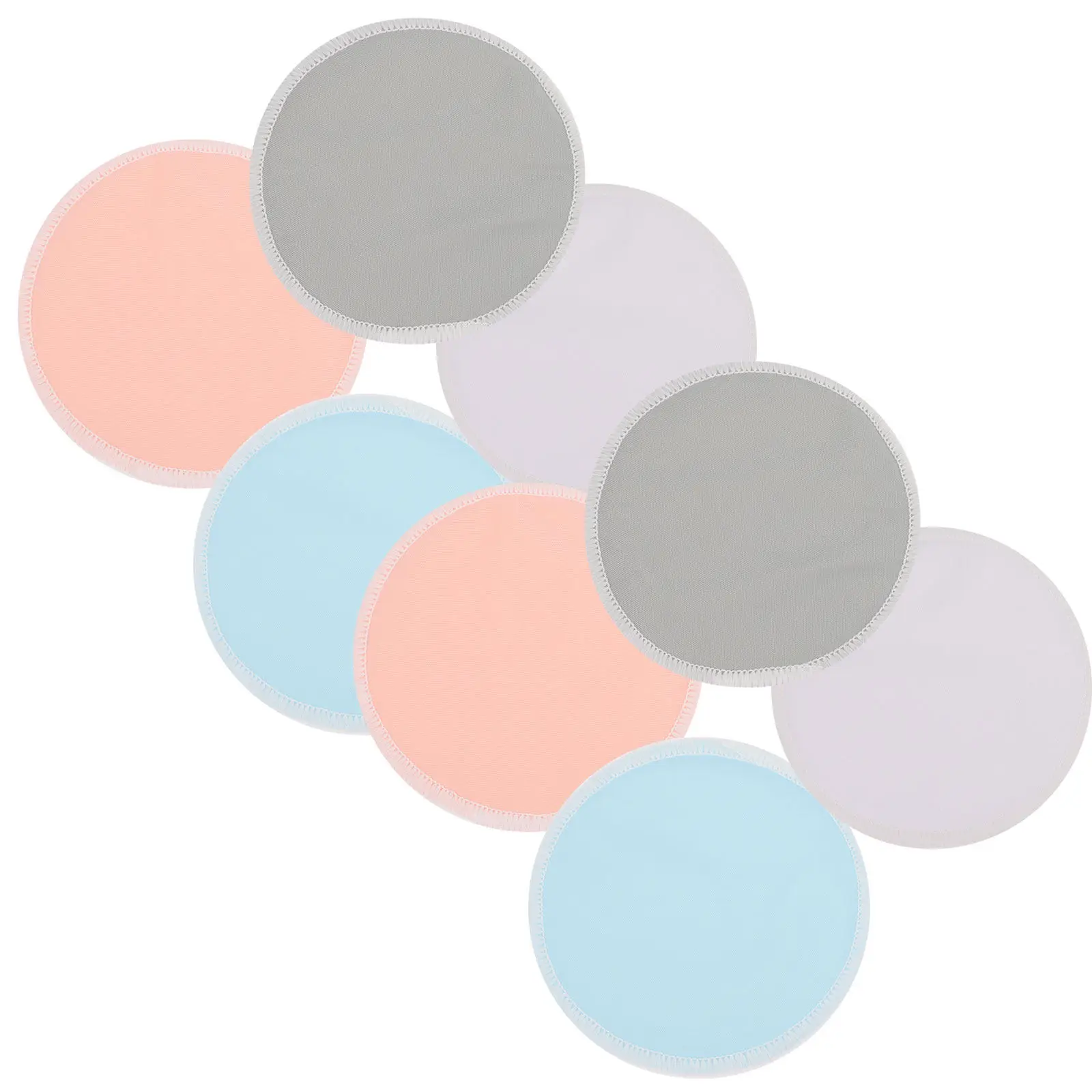

4Pairs Reusable Washable Nursing Pads for Breastfeeding Women Comfortable Skin Friendly Adhesive Breast Pads Prevent Milk