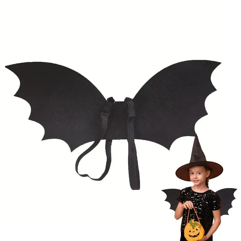 Small Bat Wings Cosplay Decorative Boys Bat Wings With Face Cover Lightweight Child Bat Wings Cloth Accessories Role Play Props