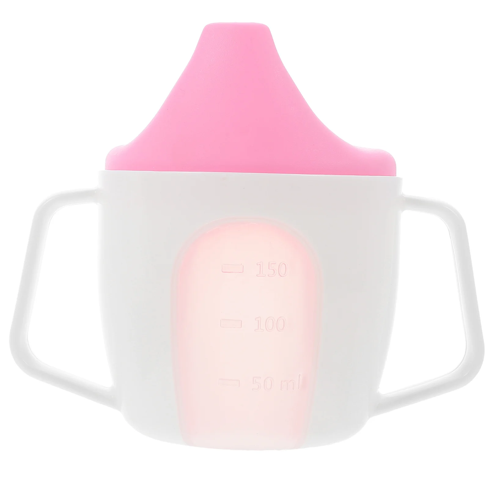 Cup with Handle Portable Water Milk Plastic Straw Storage Container Baby Supply Scale Drinking