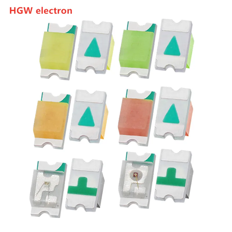 100pcs 0603 SMD LED Emitting Diode Kit Lamp Chip DIY Light Beads 1608 Warm White Red Green Blue Yellow Orange Pink RGB Micro 3V