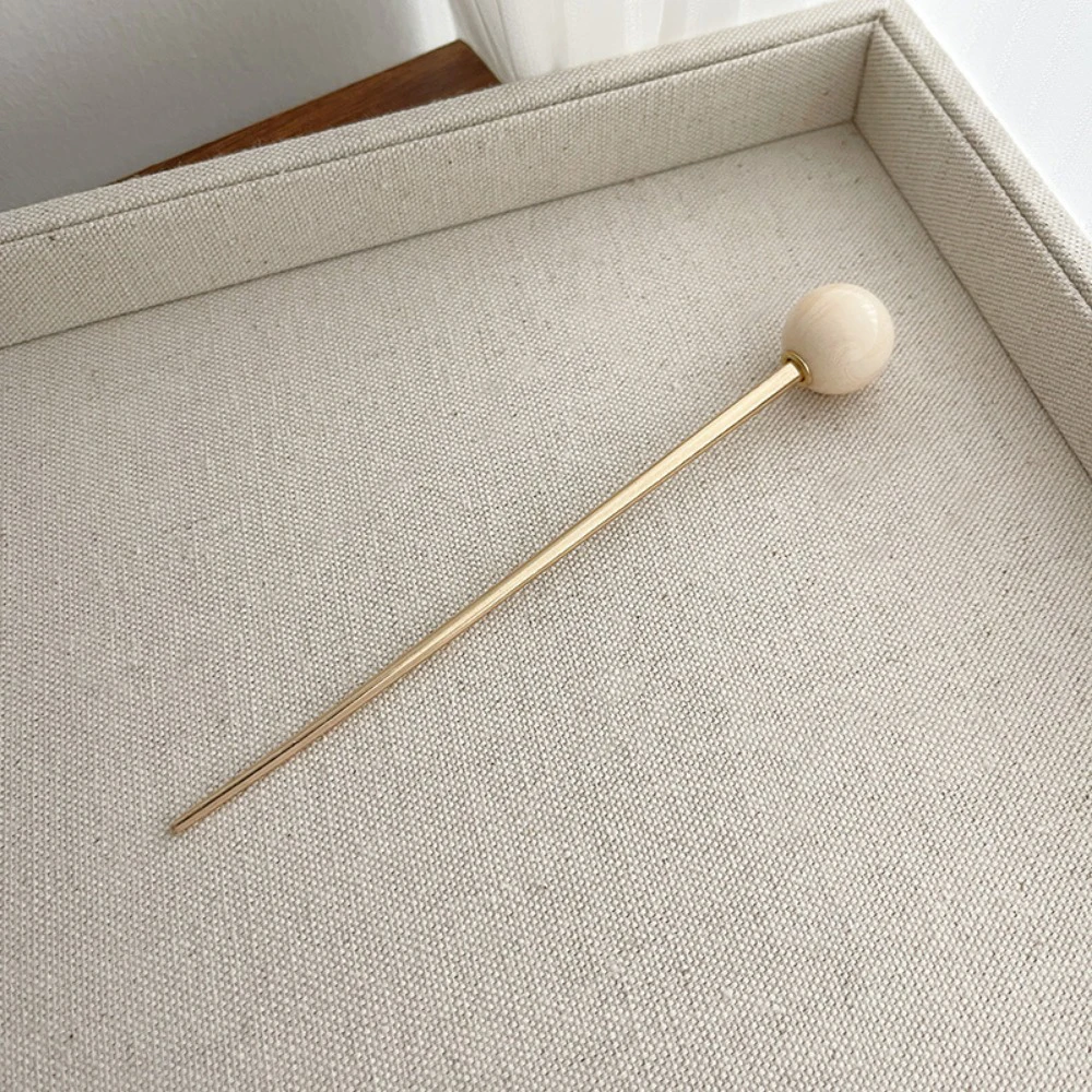 Retro Metal Hair Sticks Glass Beads Pendant Hairpin for Women Elegant Chinese Style Ancient Style Classical Jewelry Accessories image 6