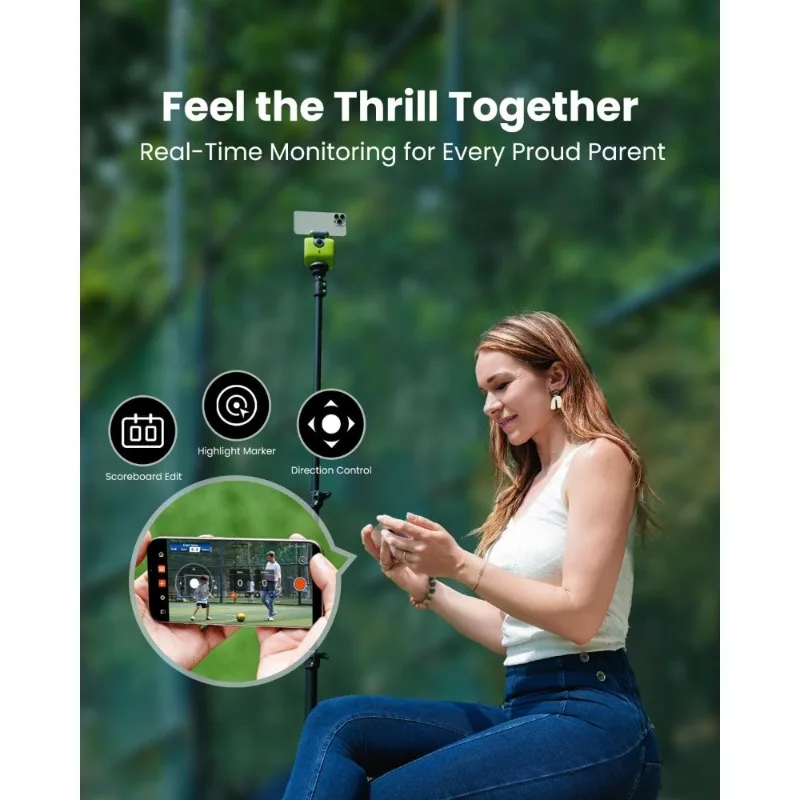 كاميرا الحرباء AI الرياضية التلقائية 4K 60FPS كرة القدم كرة السلة تتبع كاميرا الحركة لفريق الرياضة البث المباشر لا الاشتراك #6