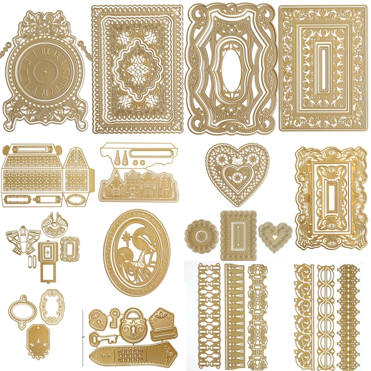 

AN 3D Frame Die Cutting Collection for DIY Making Card Scrapbook Paper Album Craft Supplies Template Decoration