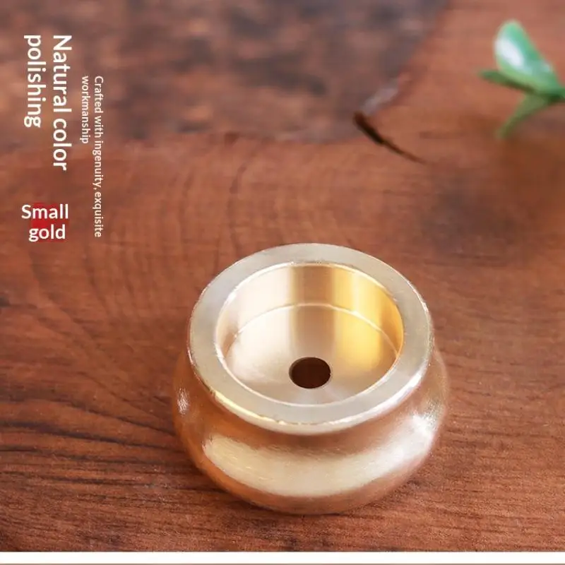 Buddhistische Gadgets: Kupfer-Räuchergefäß, Räucherhalter, Ascheauffangbehälter, für Räucherstäbchen, traditionelle Formen, Mini-Café-Ornament, Heimdekoration – Detail 9