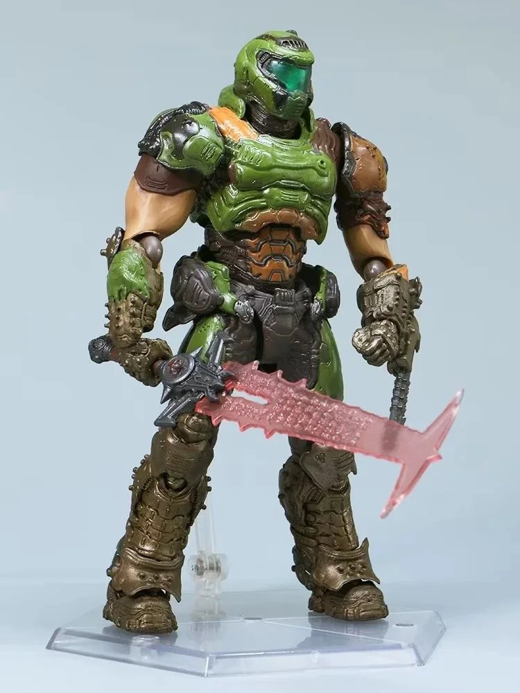 

Коллекционная фигурка Figma SP-140 Doom Slayer Eternal: подвижная модель из ПВХ, аниме-фигурка Воина-Разрушителя Дуума, игрушка-украшение