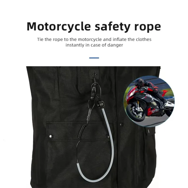 Customizable Auto Racing Moto Style Sportswear PU Windproof Jacket With Airbag Breathable Nylon Size XL Custom Logo On Back