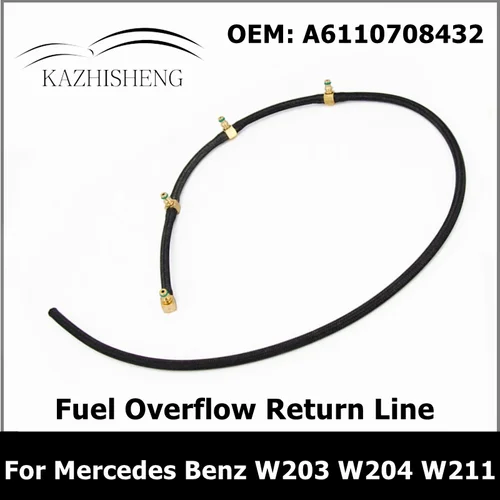 Línea de retorno de desbordamiento de combustible, 6110708432, 6460701132, A6110708432, A6460701132, para Mercedes Benz W202, W203, W204, W210, W211