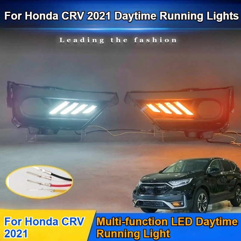 

For Honda CRV 2021 Daytime Running Light Modification LED Daytime Running Lights Front Fog Lamp Accessories