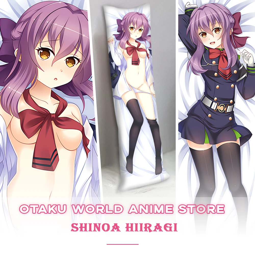 Cartoon Shinoa Hiiragi Fullbody Pillowcase Anime Seraph of The End Otaku Throw Pillow Cover Custom Cushion Covers Dakimakura