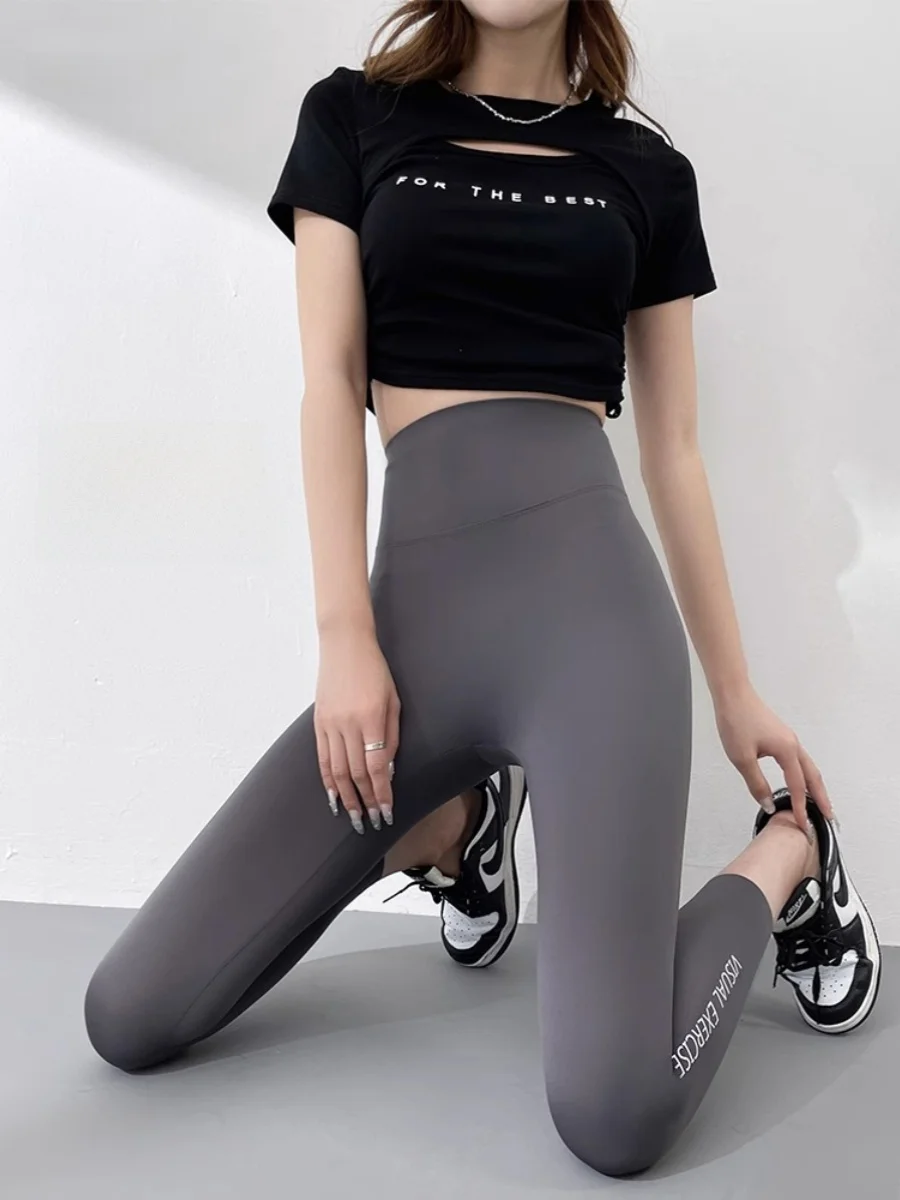 ارتفاع الخصر اليوغا السراويل النسائية ربيع الخريف Sle ark السراويل Boting السراويل باربي إلكتروني تصميم عارضة سبعة تسعة السراويل