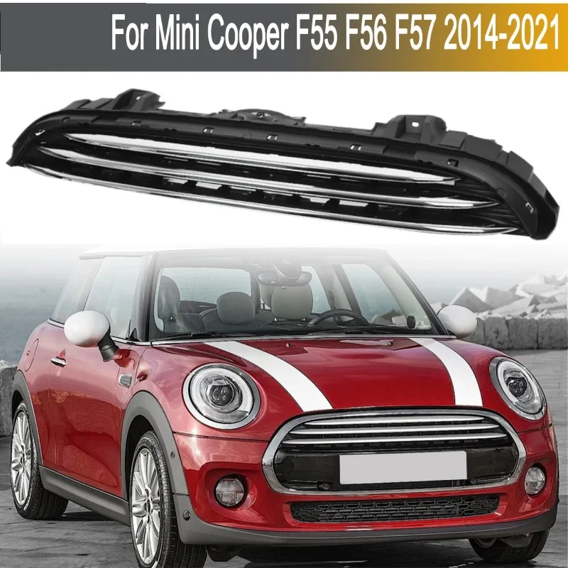 

Front Bumper Vent Grille Trim Splitter Spoiler Frame for BMW MINI F56 F55 F57 2014-2021 51137335529 Chrome Honeycomb Mesh