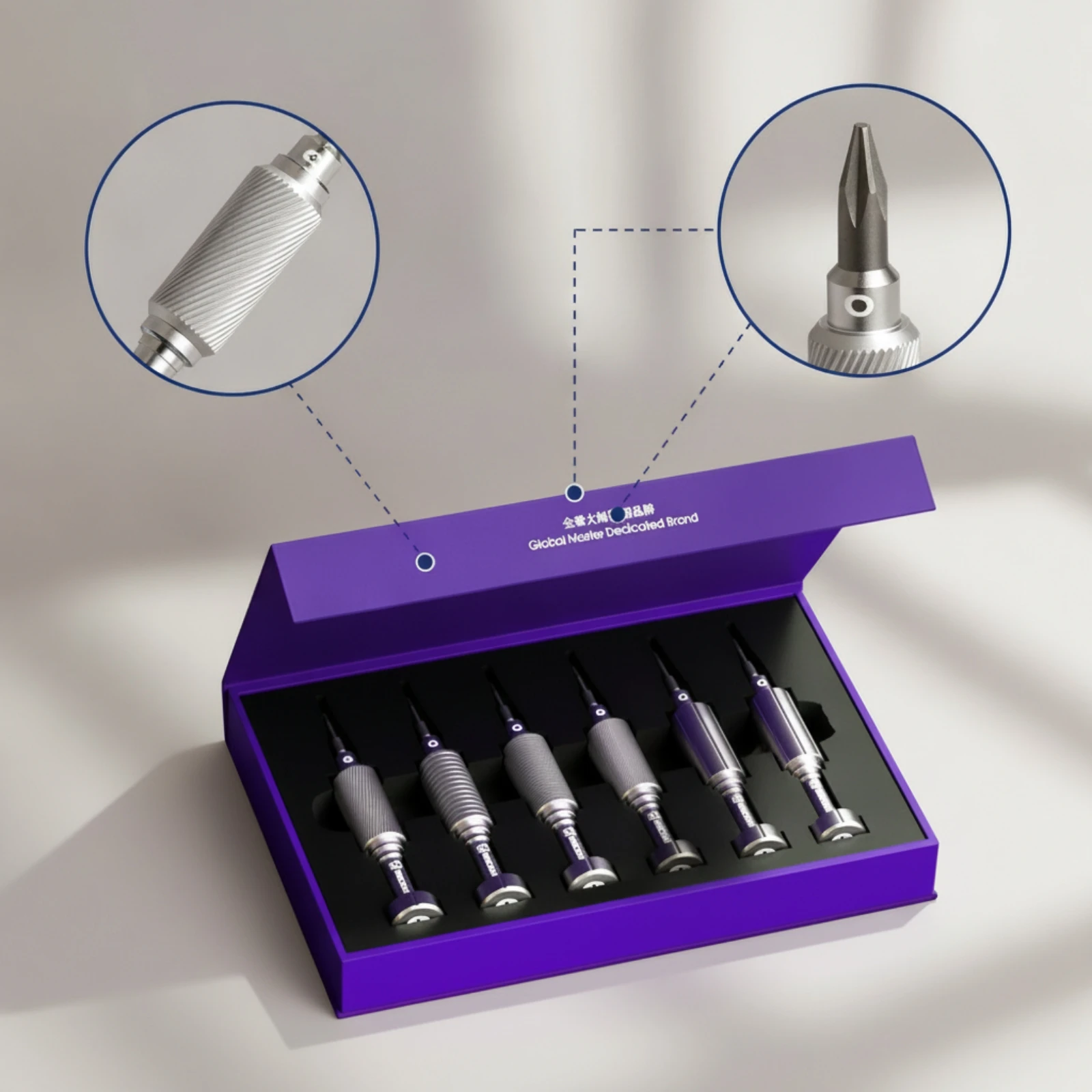 6 Pieces Precision Screwdriver Set Pocket-Sized Screwdriver Set with Storage Box Repair Toolkit with Storage Box Professional