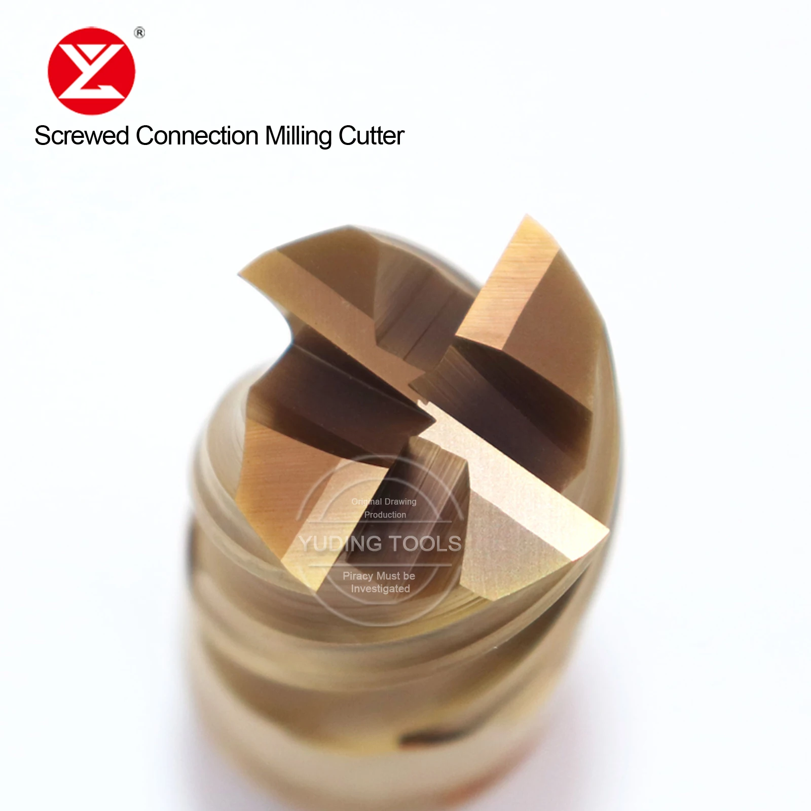 CNC Modular Type Screwed Connection Milling Cutting Head M5 M6 Thread Round Nose Ball Milling Anti-vibration Split Flat Endmill