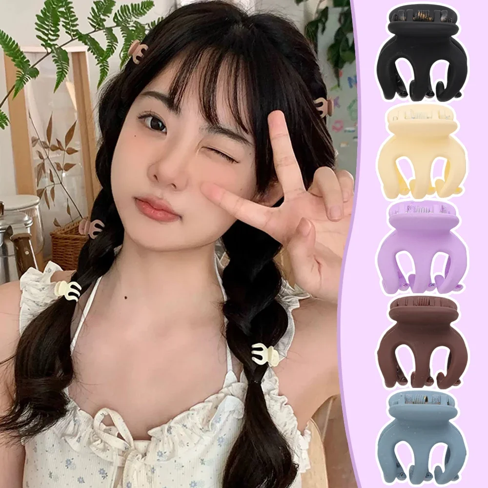 10/50pcs New Morandi Small grab clips Bangs Broken hair clip Clip High ponytail hair clip New side clips Fashion