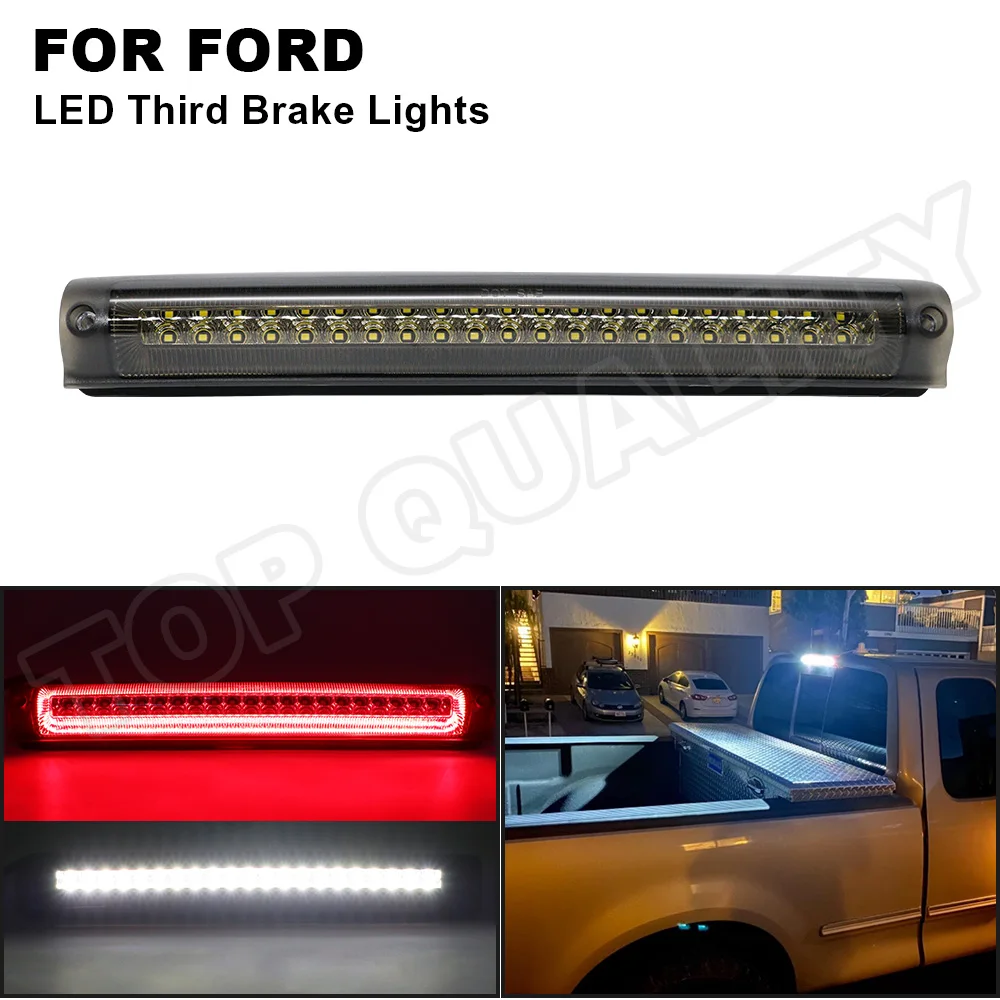 

1pc LED High-Mount Third Brake Light For Ford F150 F-150 Heritage F-250 LED Third Brake Cargo Light Red and White Light