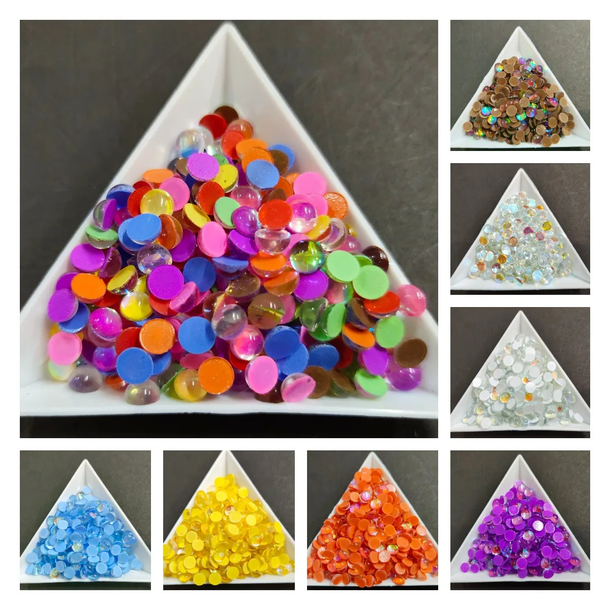 11 colori SS8 1440pcs Mocha Mermaid tear cat eye beads Nail art strass 3D Glass Nail Art decorazioni Garment Mix strass