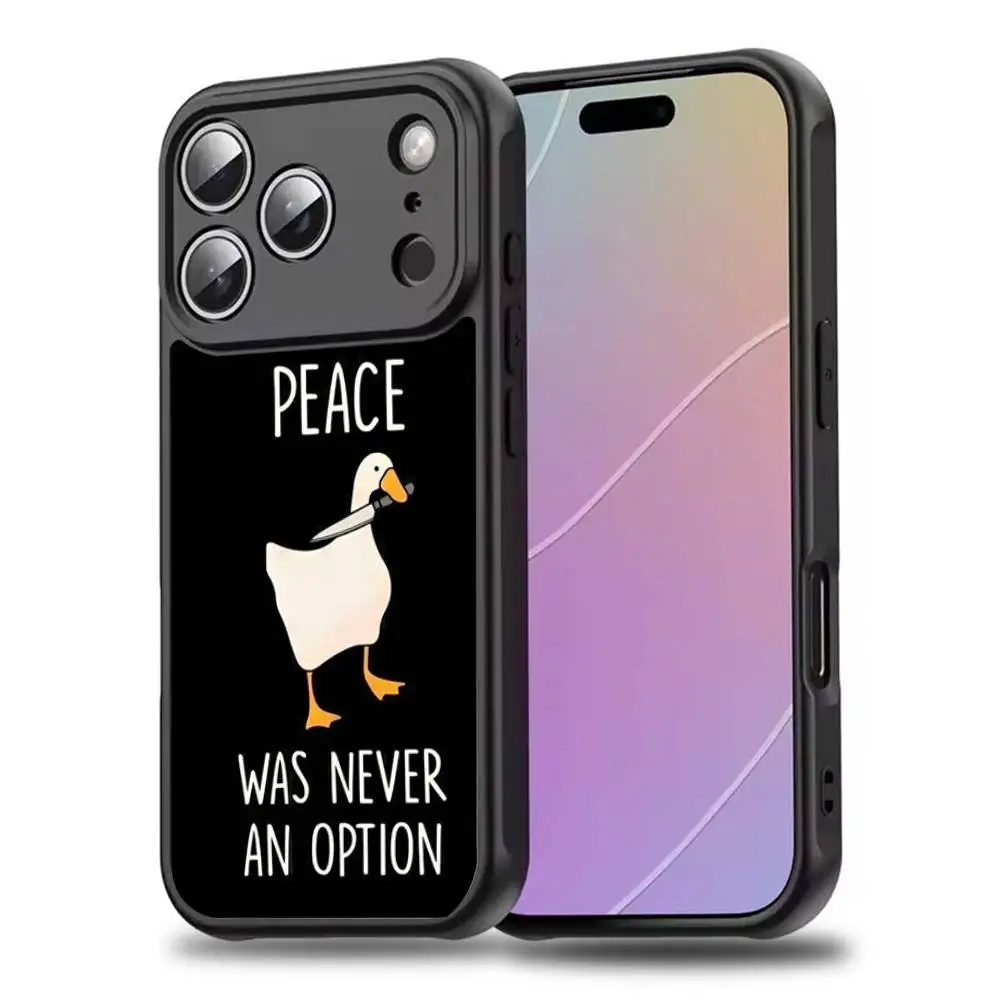 Cartoon Funny D-Duck Phone Case For iPhone 17,16,15,14,13,12,11,Pro,Max,Plus,Mini,SE4,E Magnetic Magsafe Wireless Charging