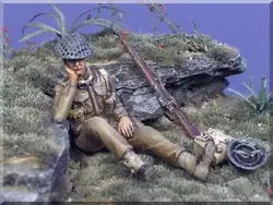 1/35 Scale Resin Figures Model Kit modeling British Infantry Rest Unassembled and Unpainted Diorama DIY Toys Miniature