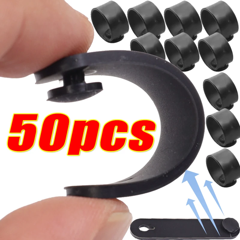 Motorcycle Wire Ties Clutch Wires Brake Bands Universal Elastic Fixing Motorcycle Rubber Frame Fixing Cable Harness 1~50pcs