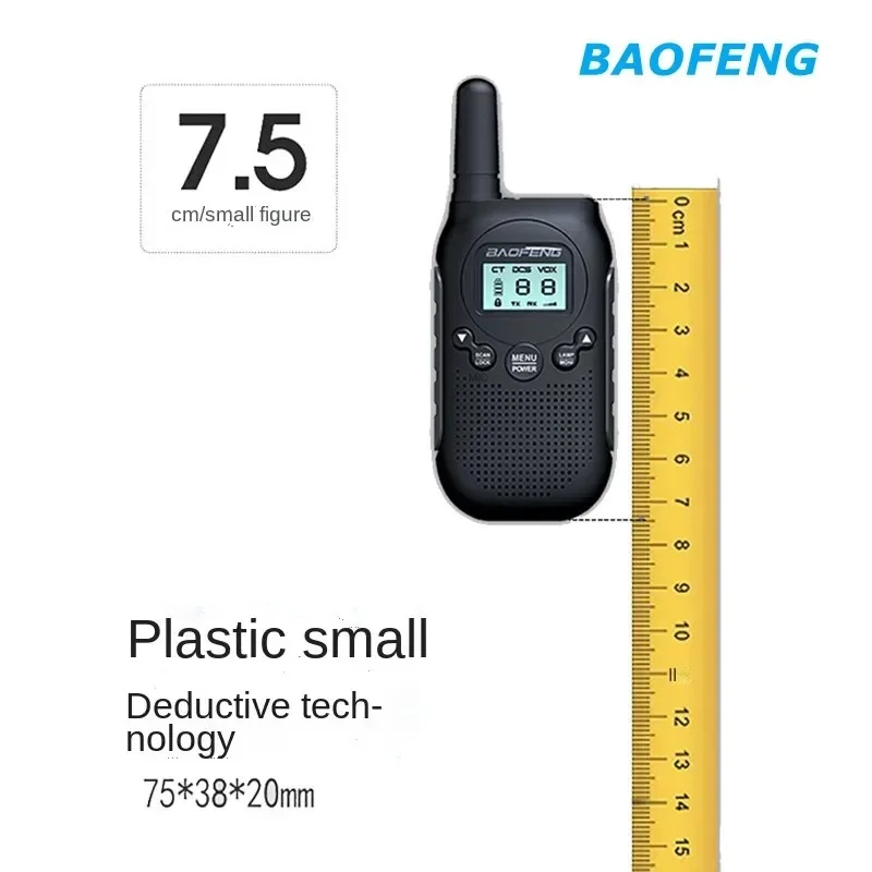 Baofeng Official Store T6 Mini Walkie Talkie 0.5w FRS PMR Handheld Two Way Radio Kids Toy Interphone Ham Radio