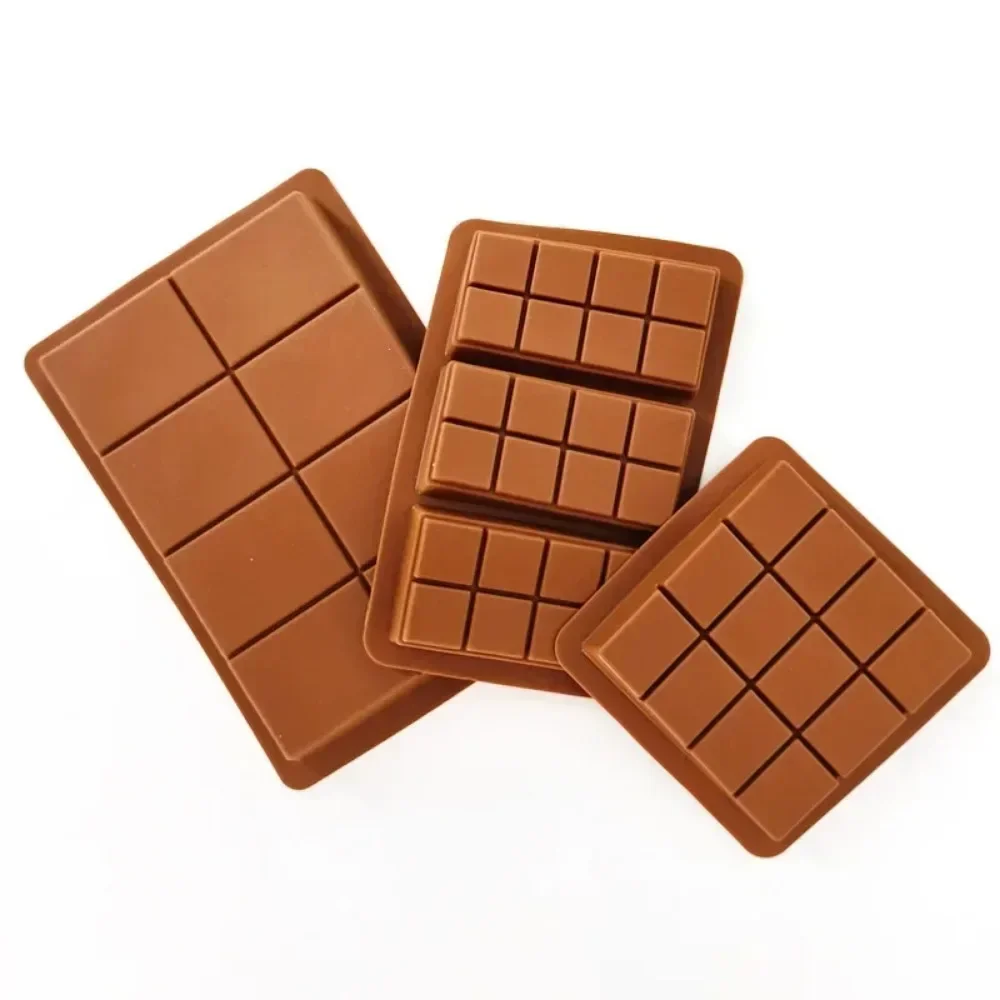 8/12/24 Cells Chocolate Mold DIY Chocolate Bar Silicone Mold for Chocolate Bar Pistachio Candy Bar Mold Handmade Gift