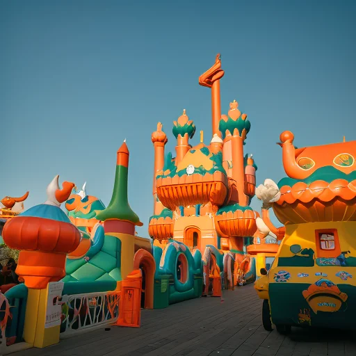 

Pastel Tan Castle with Slide Combo Bouncy Bounce House Commercial with Blower