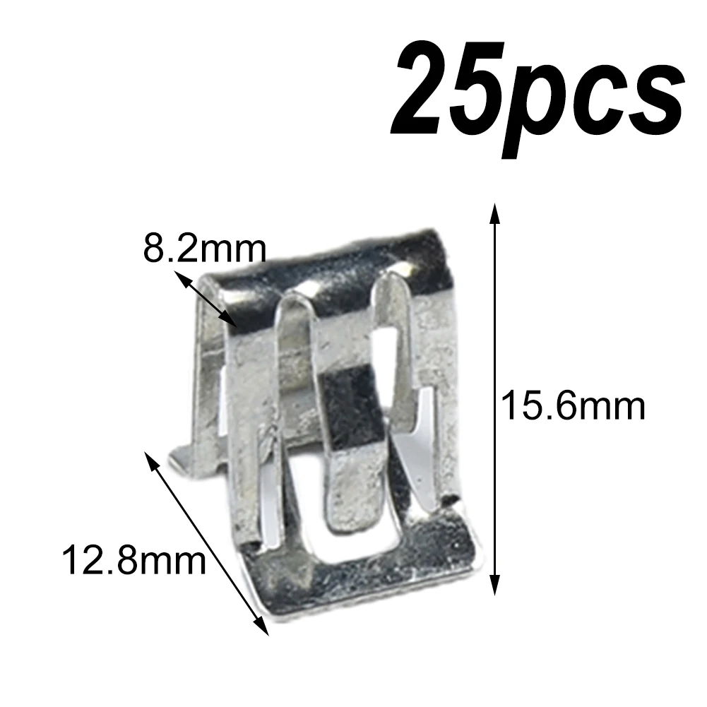 25 Stuks Metalen Bevestigingsklemmen 1/2 "X 5/8" Autohouder Sierbekleding Accessoires 16662182,11588650 Deurpanelen En Onderdelen