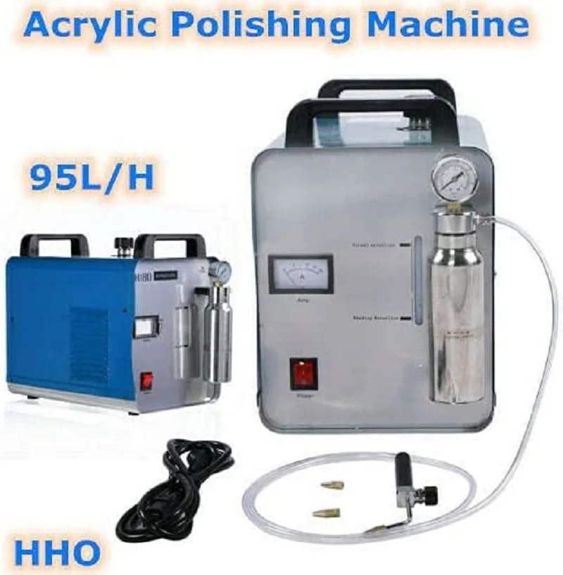 Oxygen-Hydrogen Generator HHO Acrylic Polishing Machine w/Flame Torch lame Torch Polisher H180 95L/h