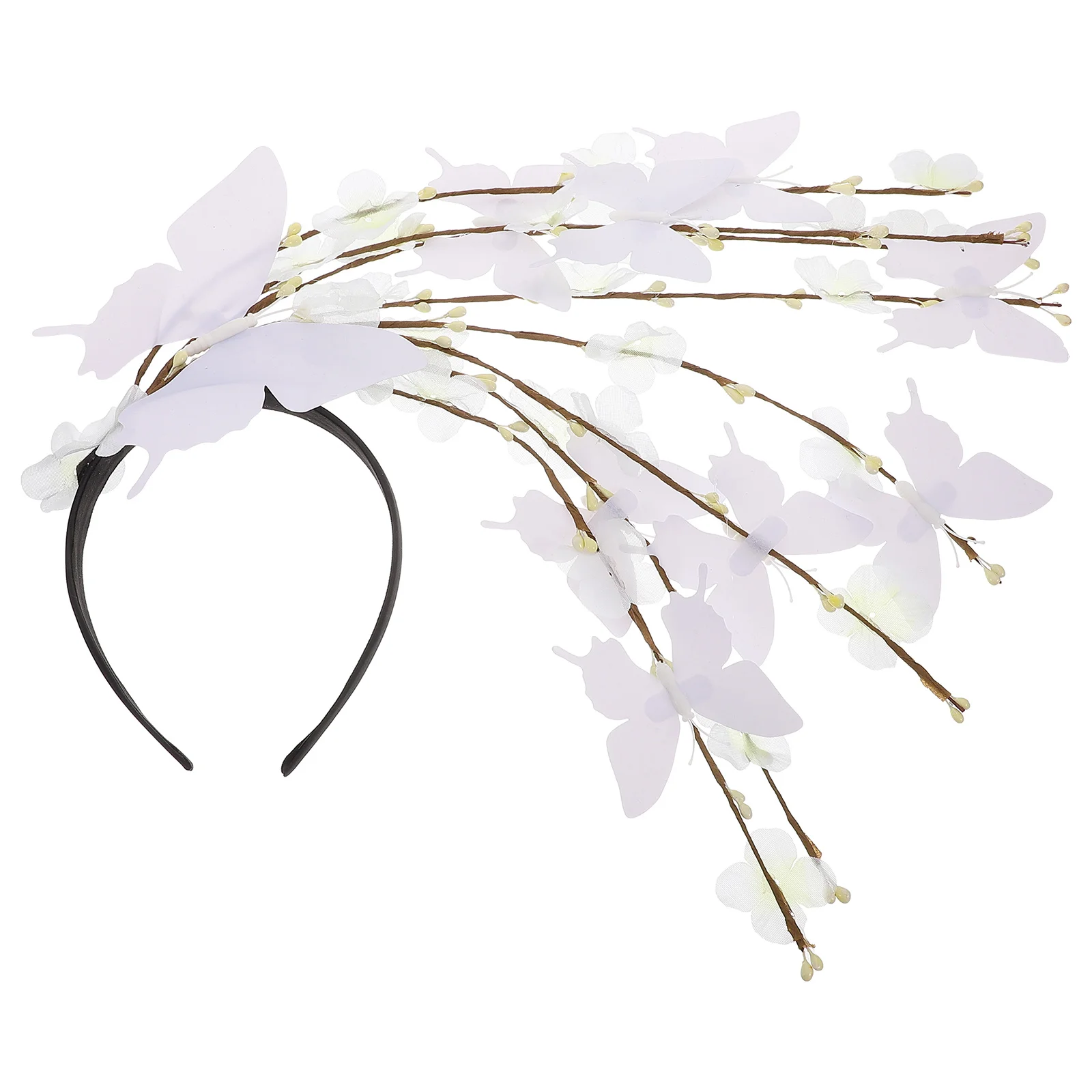 

Butterfly Headband Creative Flower Decorative Party Festival Hairband Cosplay Costume Headpiece Hair Decor