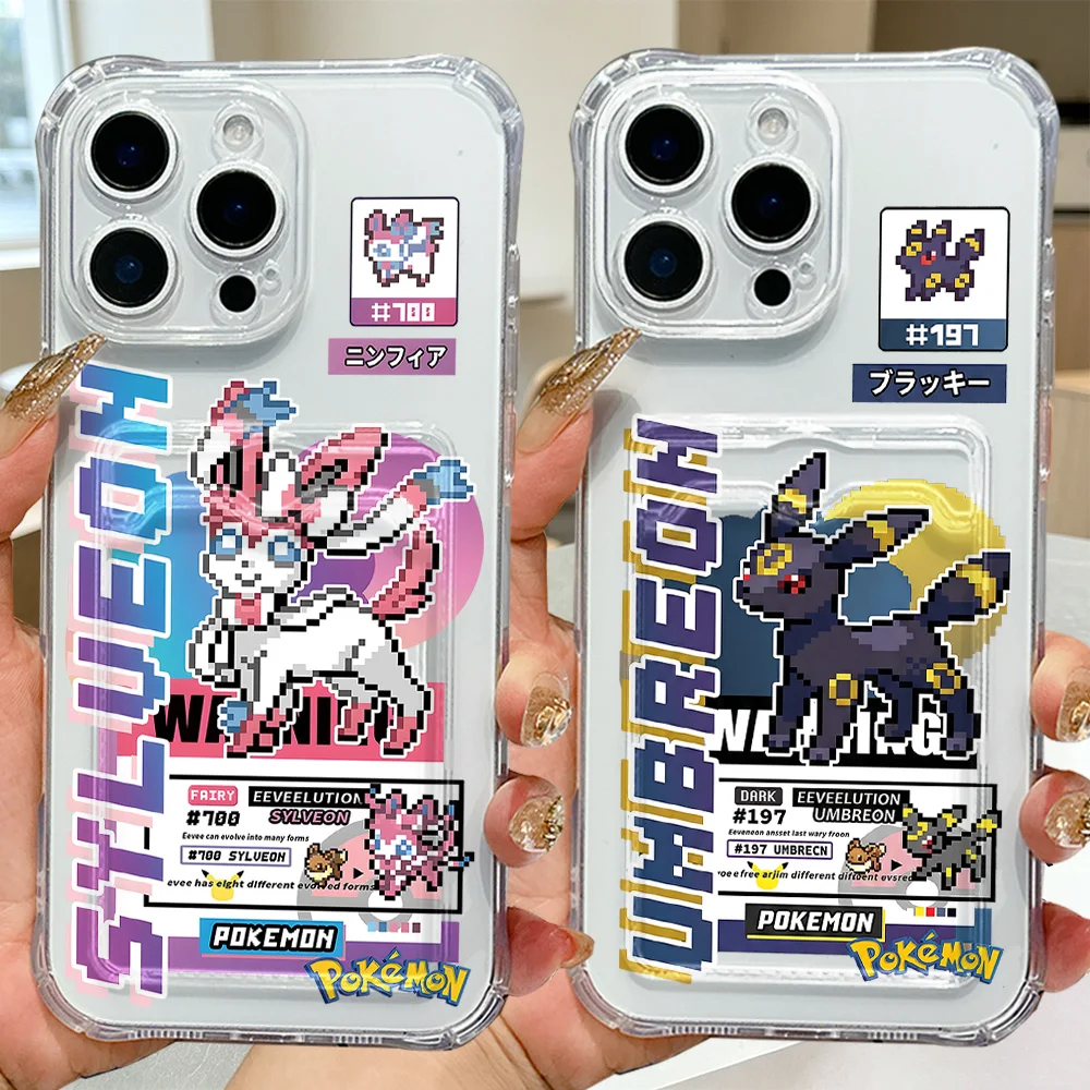 New Hot P-Pokémons Card Hold Phone Case For Samsung Galaxy S26 S25 S24 S23 S22 S21 S20 FE Edge Plus Ultra M33 M53 M54 5G Airbag