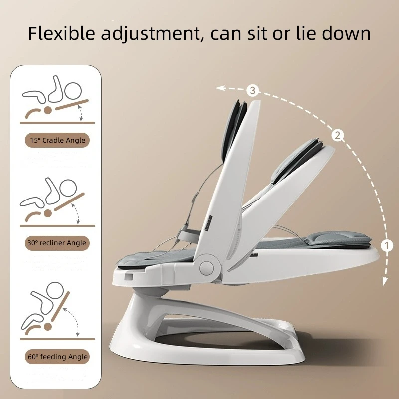 Sedia a dondolo elettrica per bambini da mettere neonato per dormire culla lettino sedia lenitiva per portare il bambino a dormire reclinabile