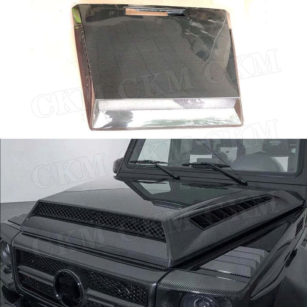 

CKMUUER для Benz G-CLASS W463 G500 G550 G55 G63 AMG 2004-2017 обвесы из углеродного волокна, крышка капота двигателя Bannet, вентиляционное отверстие