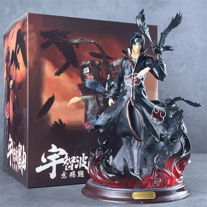 27cm Anime Naruto Figure Raven Weasel Uchiha Weasel Action Figure Model Statue Model Collection Decoration Model Toys Gift image 3