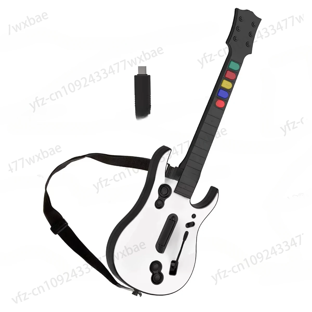 Wireless Game Controller Guitar Hero Rock Band 2.4g Remote Guitar Controller Console Game Board 5key PC PS3 PC