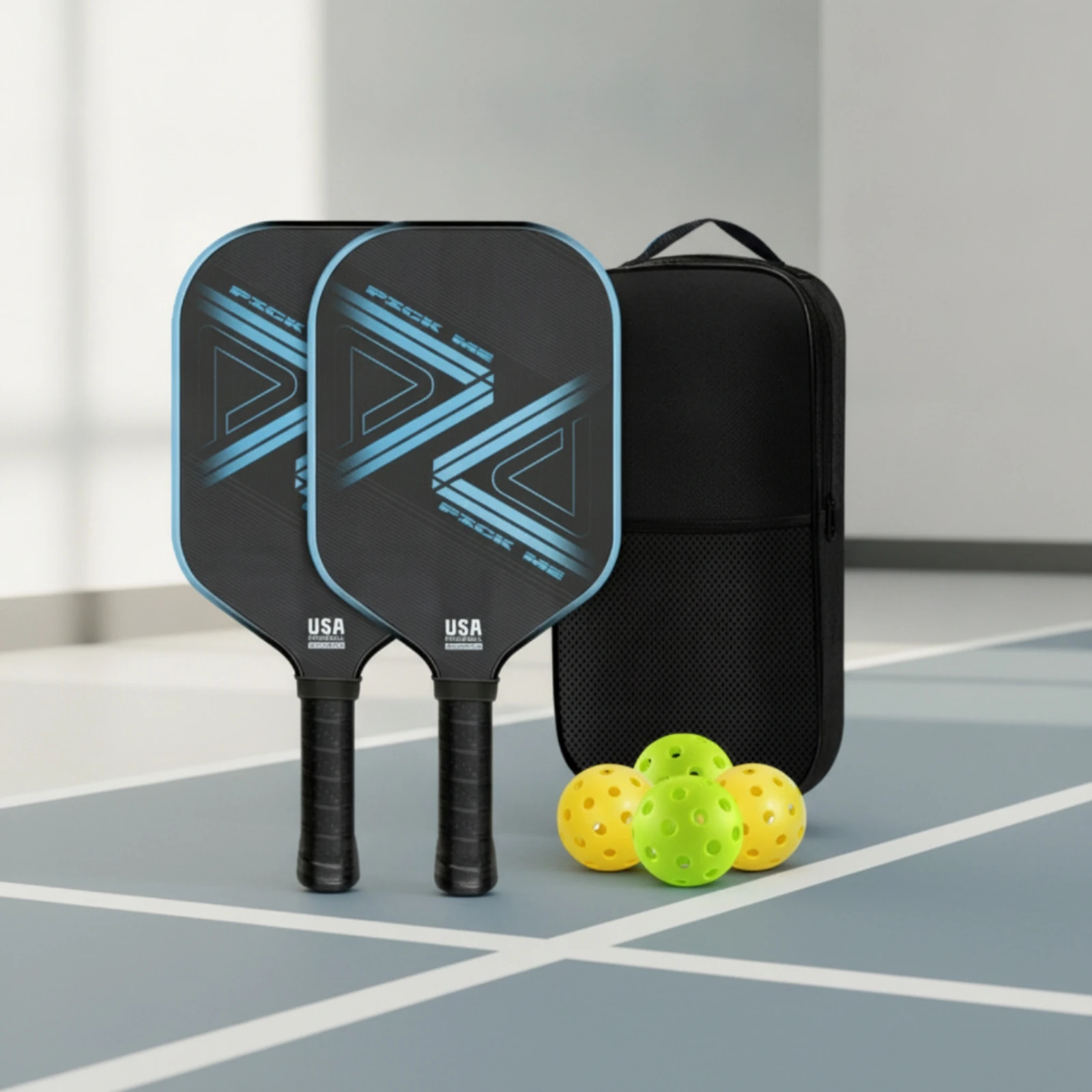 2-pieces-carbon-fiber-pickleball-paddles-premium-sports-equipment-sporting-goods-strong-for-beginners-outdoor-games