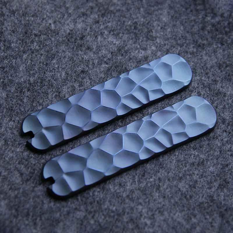 Imagem -06 - Faca Personalizada Titanium Handle Patches para 74 mm Victorinox Swiss Army Knives Escalas Embaixador Executivo Faça Você Mesmo Faça Acessórios Parte