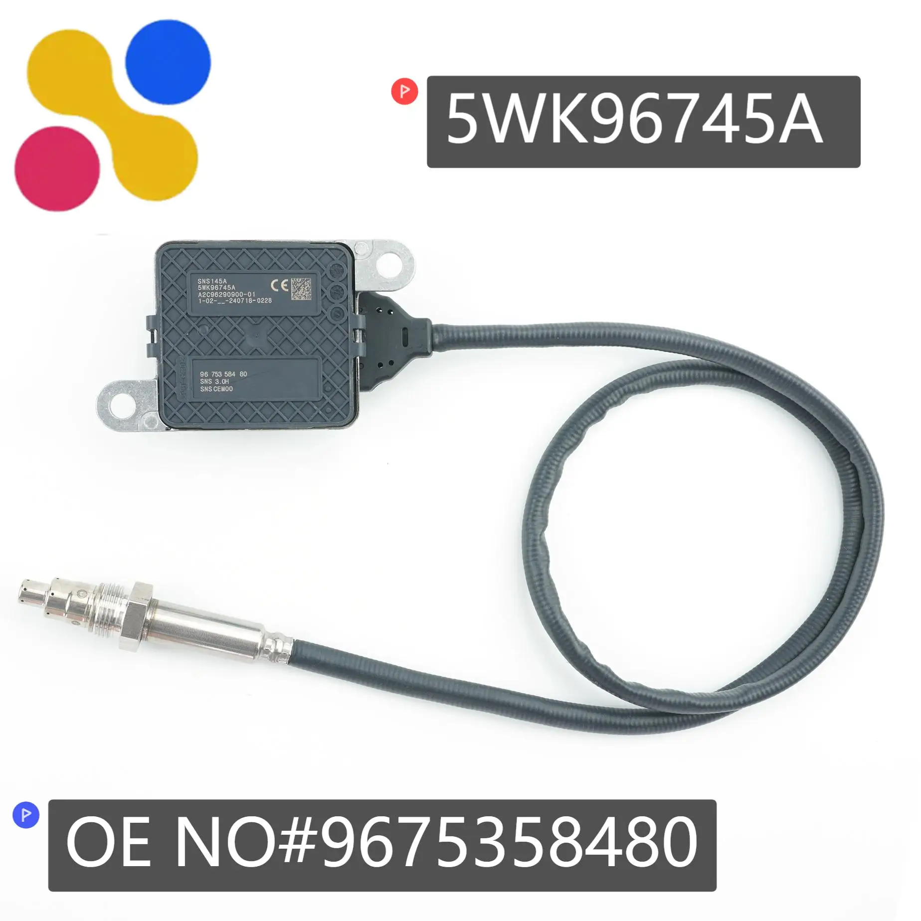 

5WK96745A 9675358480 Genuine New Nox Sensor Nitrogen Oxygen Sensors For VAUXHALL Citroen C3 C4 DS3 208 2008 308 3008 508