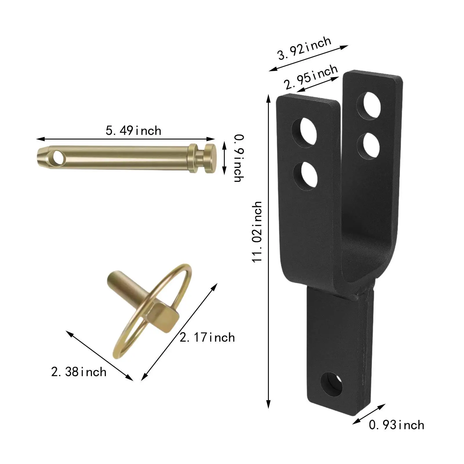 Veelzijdige snelwisseladapter staal zwaar voor categorie 1 3-punts snelwissel