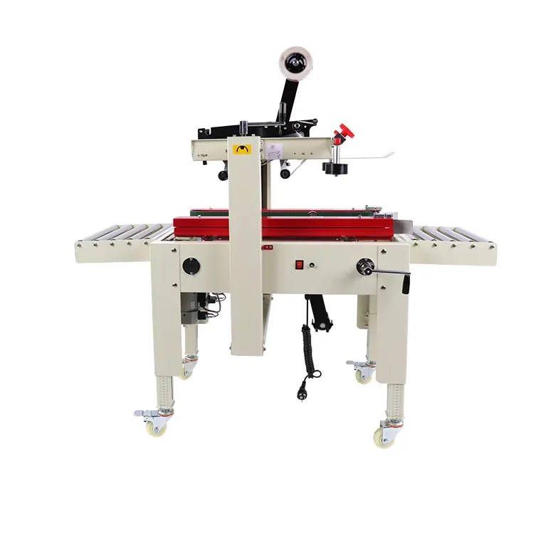 Semi-Automatic Top Adhesive Carton Sealer for Food Chemical Industry Paper End Packing Line for Case Packaging Seal Cartoon