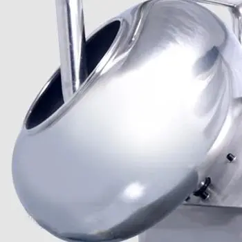 آلة طلاء مختبر صغيرة الفولاذ المقاوم للصدأ أقراص البذور آلة طلاء السكر آلة تلميع الحبوب