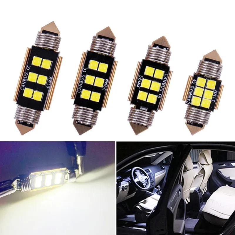 6PCS C5W Led 31Mm 3…
