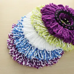 360° Rotating Household Kitchen Supplies Magic Replacement Mop Head Cleaning Pad Microfiber Floor Mop Head