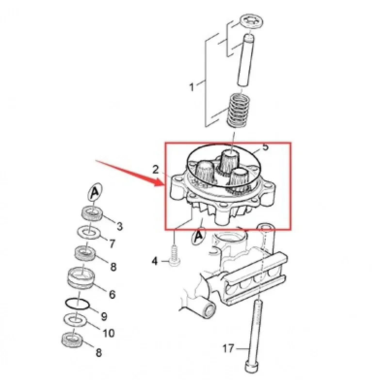 Brass Pump Body Replacement for High Pressure Washer, Compatible with HD6/15C HD4/10 Piston Pump Repair Kit