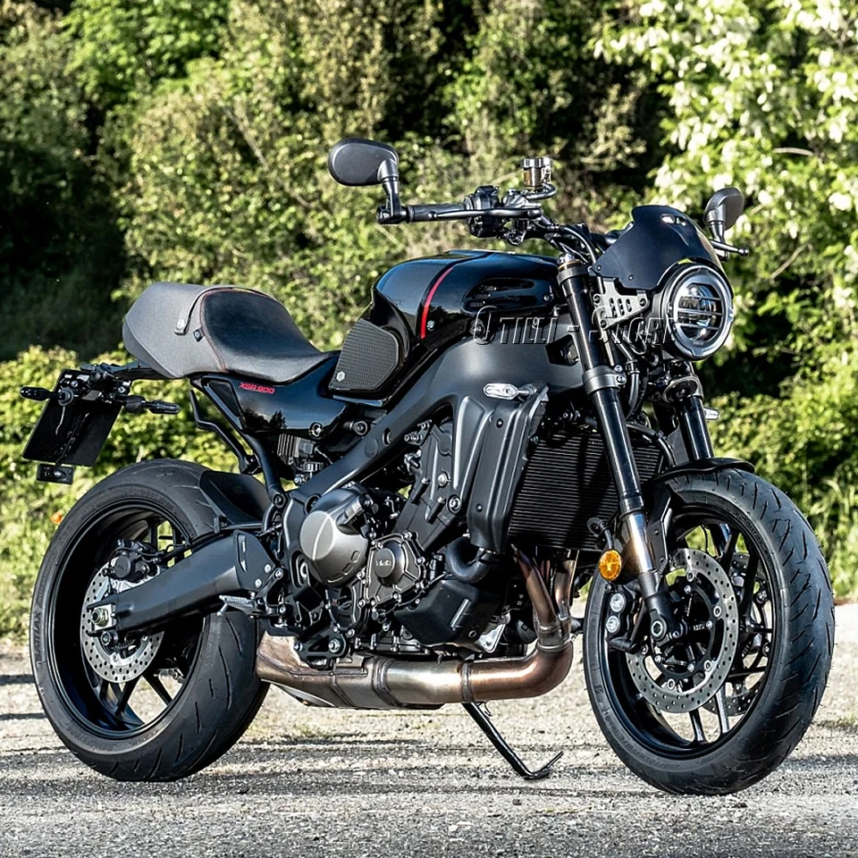 オートバイ タンクパッド XSR900 2022- ロゴ 黒 サイドパッド