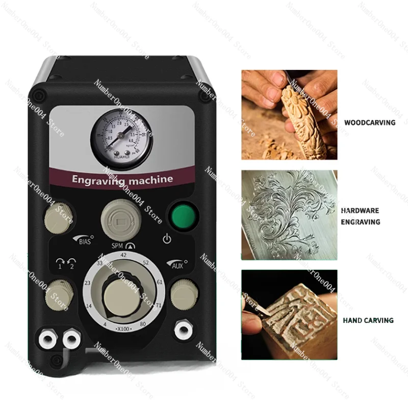 Jewelry Engraving Machine Pneumatic Double Head Engraving Tool Gold Silver Jewellery Crafts Making Quick Engraver Device