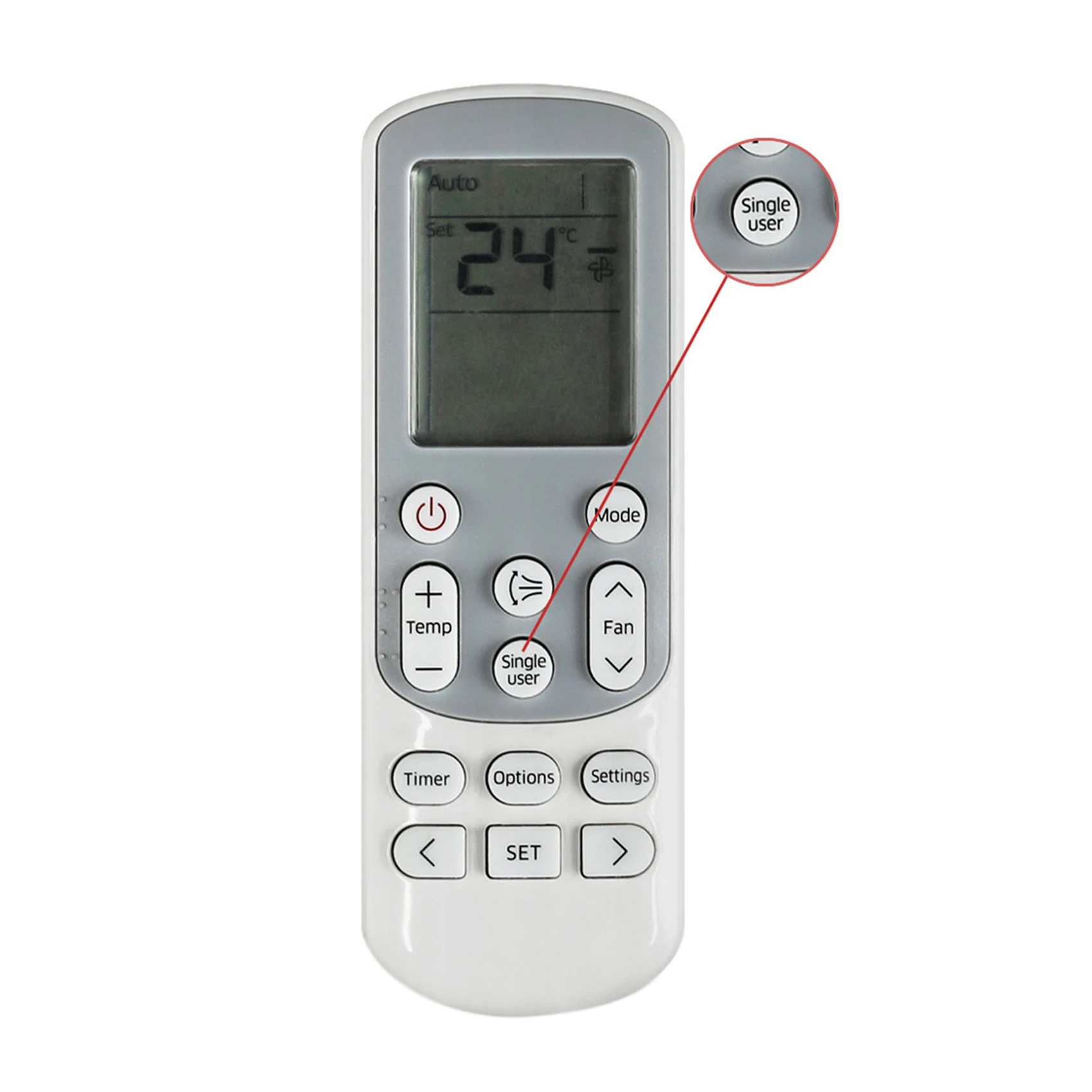 A75T 10X Air Conditioning Remote Control Replacement Single User for Samsung DB93-15169G DB93-14643T AJ009JNNDCH DB93-15169E