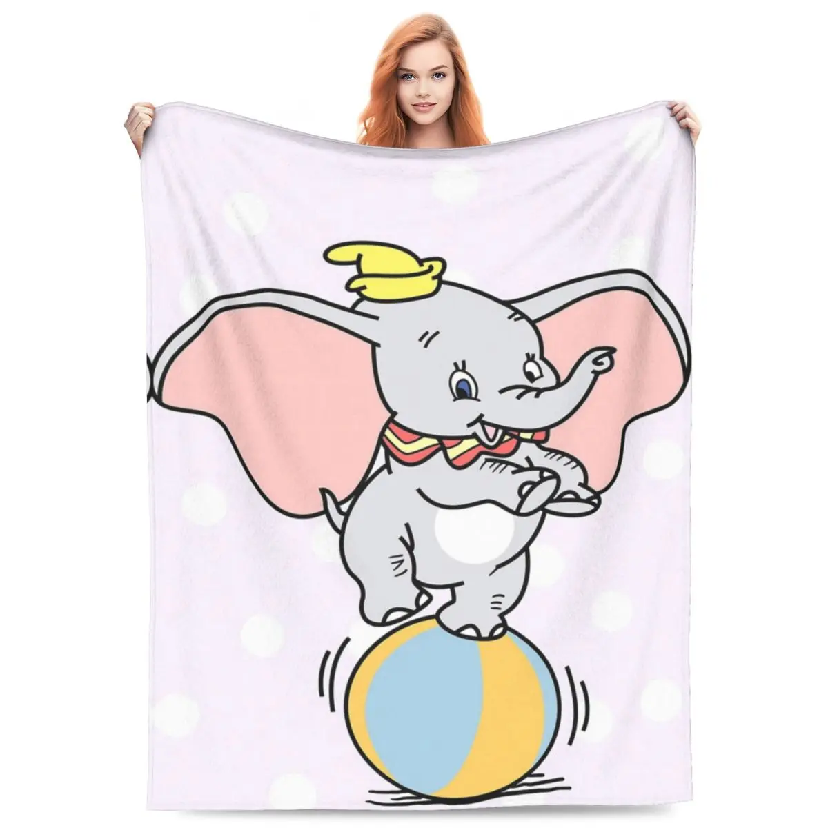 Dumbo   Warm Blanket Travel Office Plush Bedding Throws Fluffy Couch Chair Flannel Bedspread Sofa Bed Cover