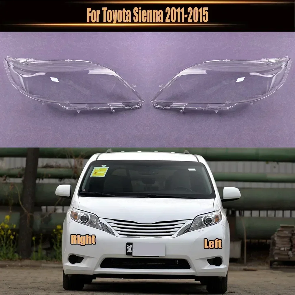 

For Toyota Sienna 2011-2015 Headlamp Cover Lampshade Lamp Shade Headlight Shell Lens Plexiglass Auto Replacement Parts